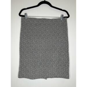 M.M. LaFleur black, and white pencil skirt